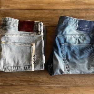 Bundle of Two Ralston 36W 32L Scotch & Soda Men’s Button Jeans